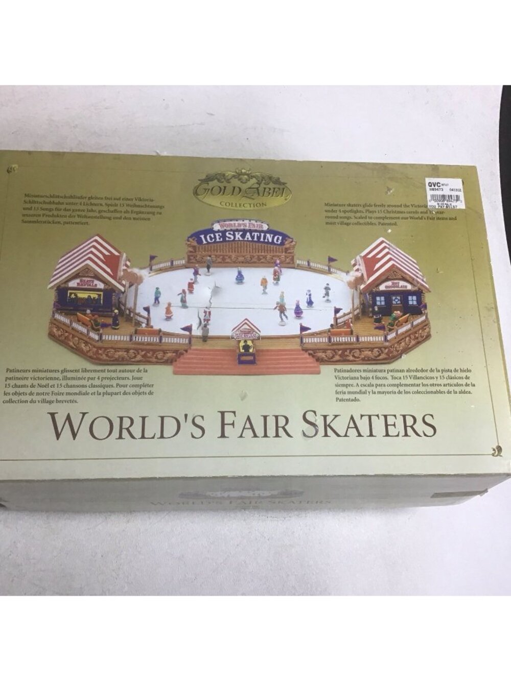 Mr. Christmas Gold Label Collection World's Fair Skaters w/Box 2004 Works